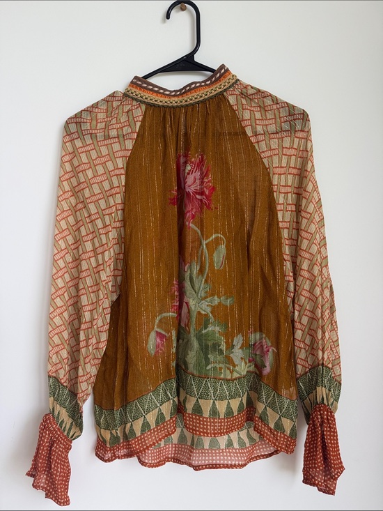 Anthropologie Tops - Anthropologie blink floral boho blouse